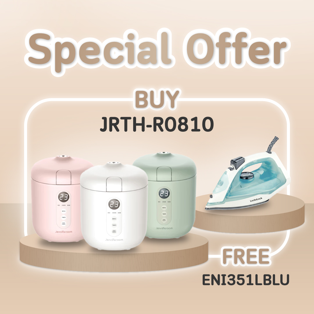 Jenniferoom หม้อหุงข้าวไฟฟ้า Macaron Rice Cooker ความจุ 0.8 L. รุ่น JRTH-R0810 ราคา 2,086 บาท*ส่งฟรี