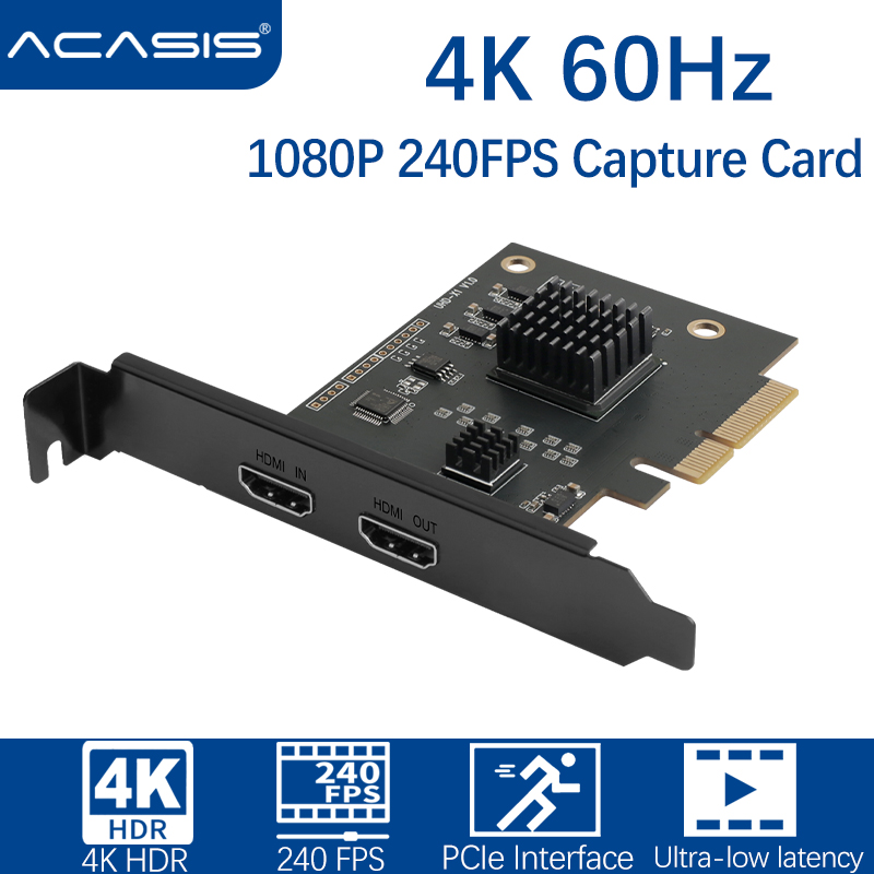 ACASIS Game Capture PCIe Game Capture Card 4K60Hz HDR10 Video Game Capture Card for Streaming PS5, PS4 Pro, Xbox Series X/S, Xbox One X ราคา 10,415 บาท*ส่งฟรี