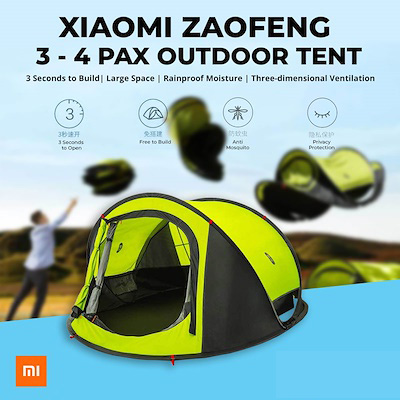 Mijia zaofeng 3-4 People Automatic Camping Tent Outdoor Waterproof เต็นท์ตั้งแคมป์กลางแจ้ง กันน้ำ กันUV