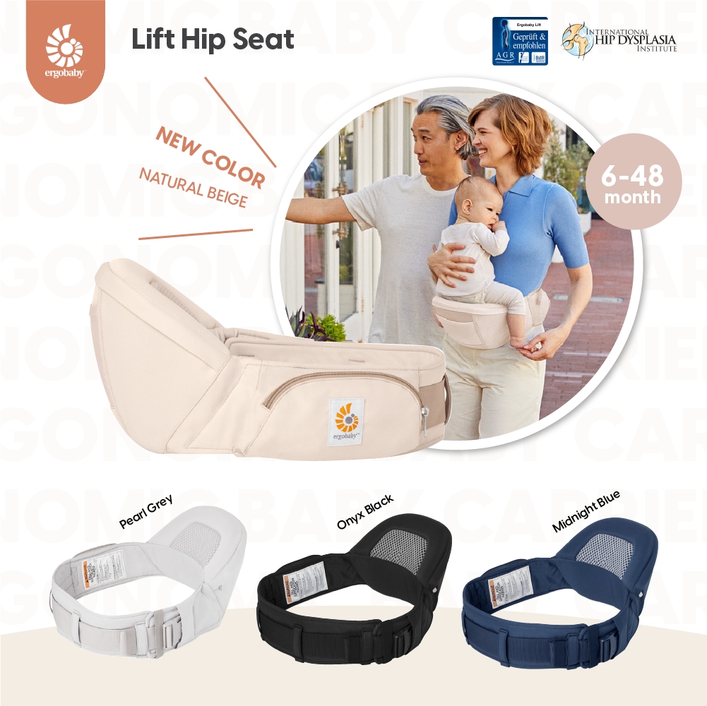 Ergobaby Lift Hip Seat Is a Baby Carrier with a Comfortable Seat That Distributes Weight Extremely Well. Designed According to Ergonomic Principles for Children from 6 Months - 4 Years. Soft Fabric, Good Ventilation. Guaranteed by Thai Center. ราคา 5,150 บาท*ส่งฟรี
