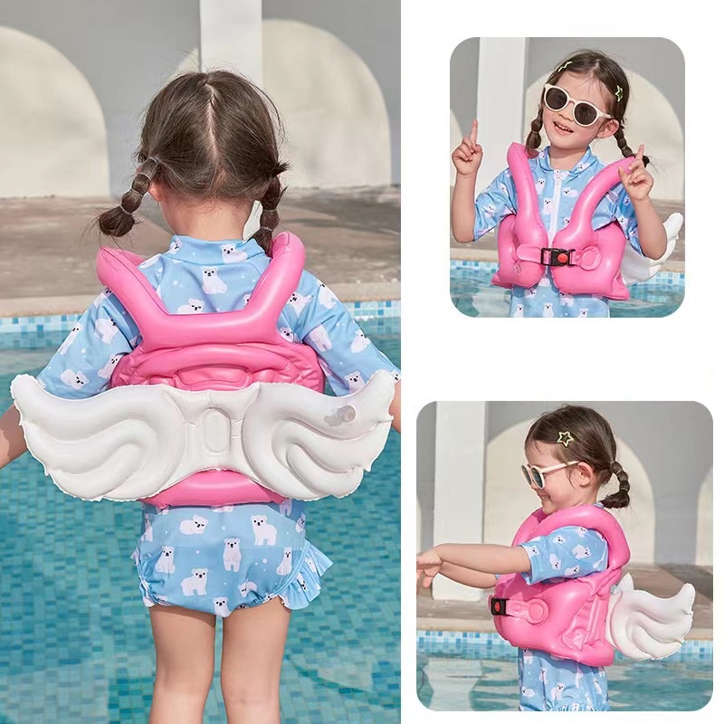 Children Swimming Vest Inflatable Life Vest for 1-13 Age Childs