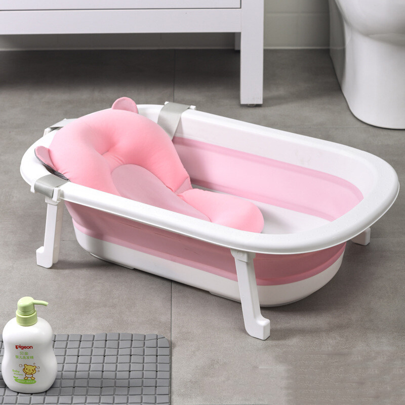 ภาพประกอบของ DIS ฟรีพรมน้ำ อ่างอาบน้ำเด็ก อ่างอาบน้ำเด็กพับได้ นั่งหรือนอนก็ได้  ที่รองอาบน้ำเด็ก ขนาดใหญ่ อาบน้ำเด็ก รุ่นยอดฮิต สินค้าเด็กแรกเกิด
