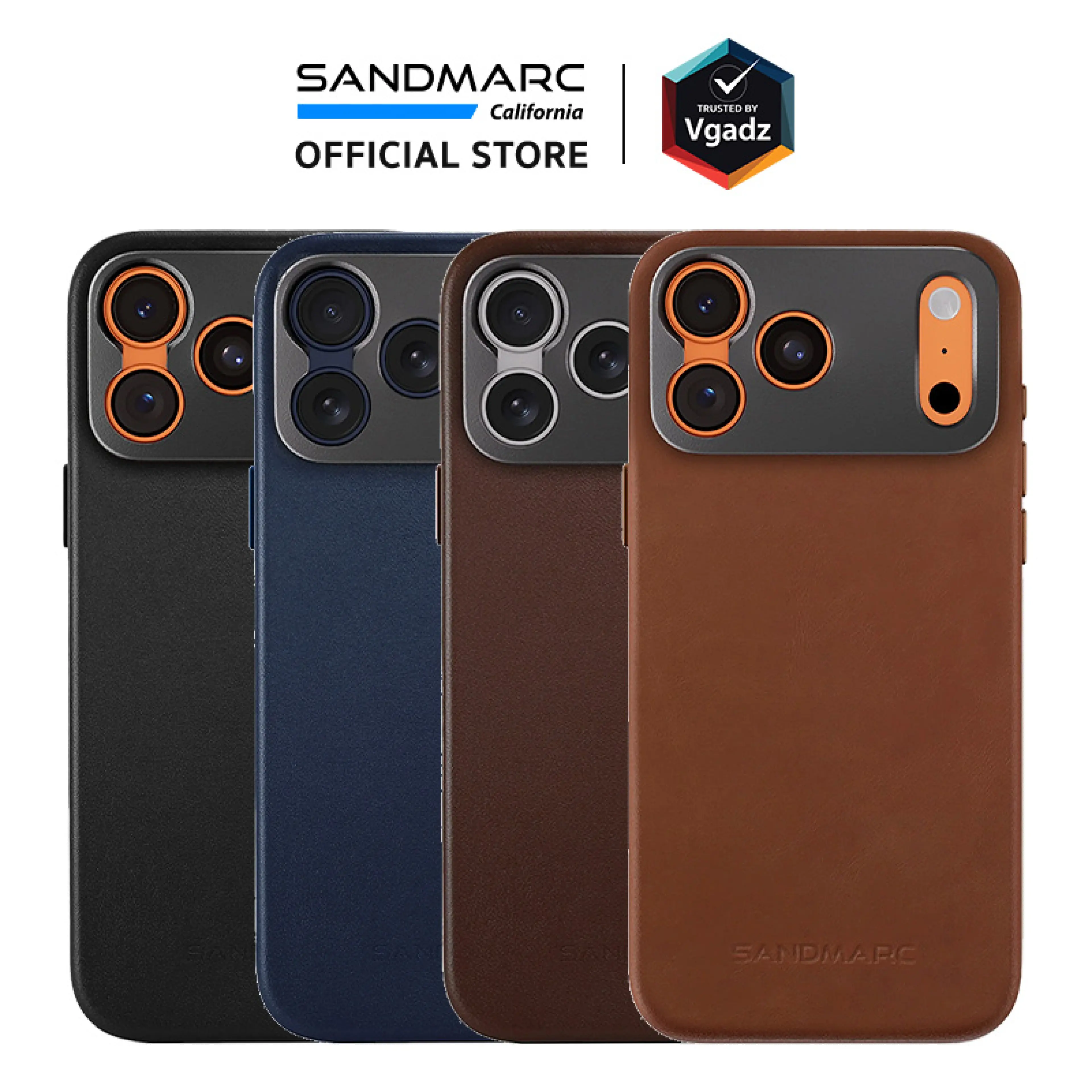 Sandmarc Case for iPhone Air / 17 Pro / 17 Pro Max Model Pro Leather Case