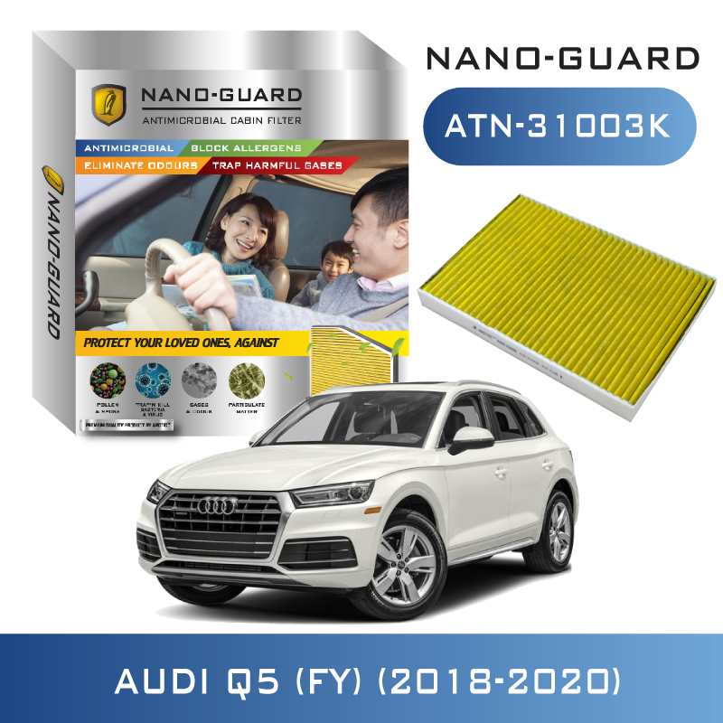 กรองแอร์ ARCTIC สำหรับ AUDI Q5 (FY) (2018-2020) ATN-31003K รุ่น Nano-Guard (ฆ่าเชื้อโรค + ดูดกลิ่นเหม็น + ดักสารก่อภูมิแพ้) ราคา 2,418 บาท*ส่งฟรี
