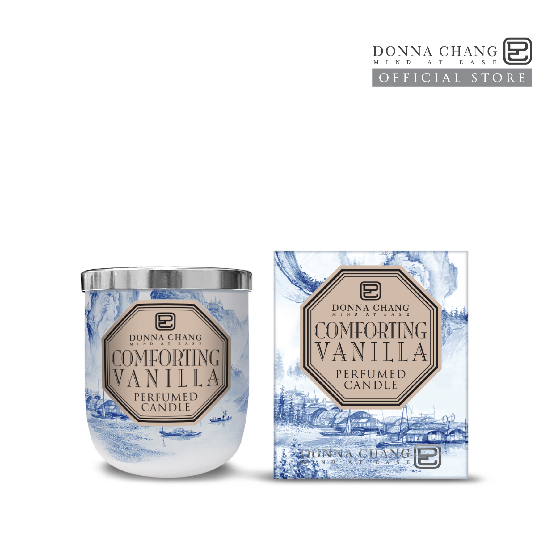 DONNA CHANG Comforting Vanilla Perfumed Candle 250 g. ดอนน่า แชง เทียนหอมกระจายกลิ่น น้ำหอมปรับอากาศ น้ำหอมบ้าน เทียนแก้ว ราคา 1,377 บาท*ส่งฟรี