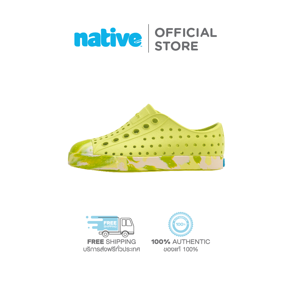 Native รองเท้ากันน้ำเด็กโต EVA รุ่น Jefferson Marbled Shell White / Pink Marble ราคา 2,690 บาท*ส่งฟรี