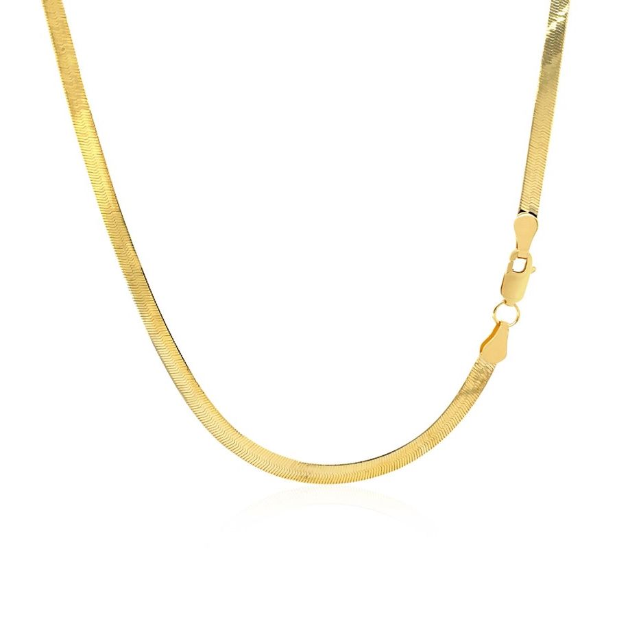 Nathalias NY Imperial Herringbone Chain in 10k Yellow Gold (2.8 mm) 87499 ราคา 14,900 บาท*ส่งฟรี