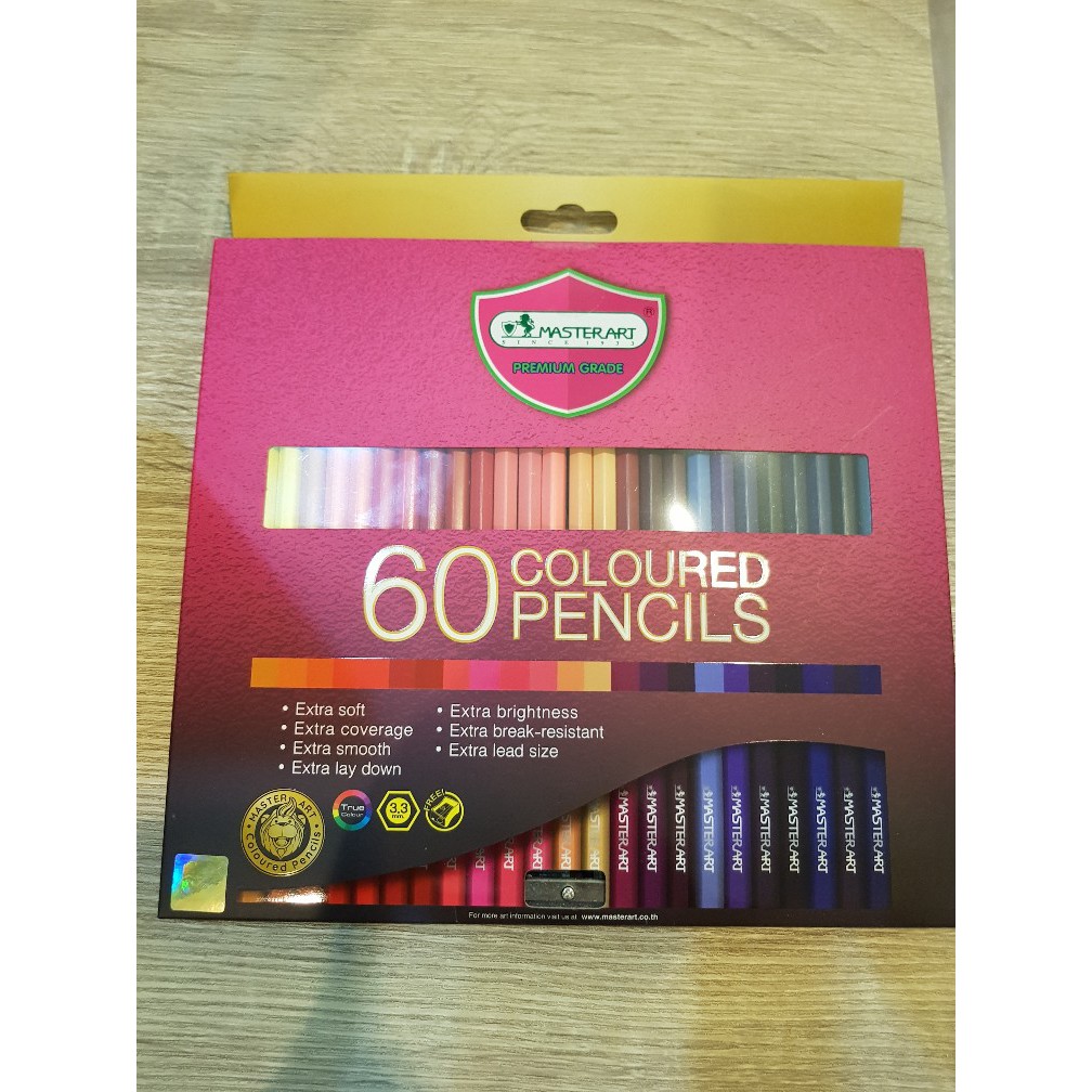 สีไม้ยาว 60 สี ตรา Master Art รุ่น Master Series Coloured Pencils