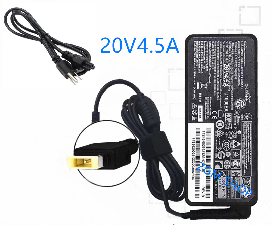 มุมมองเพิ่มเติมของสินค้า Adapter OEM Lenovo 20V4.5A USB Tip