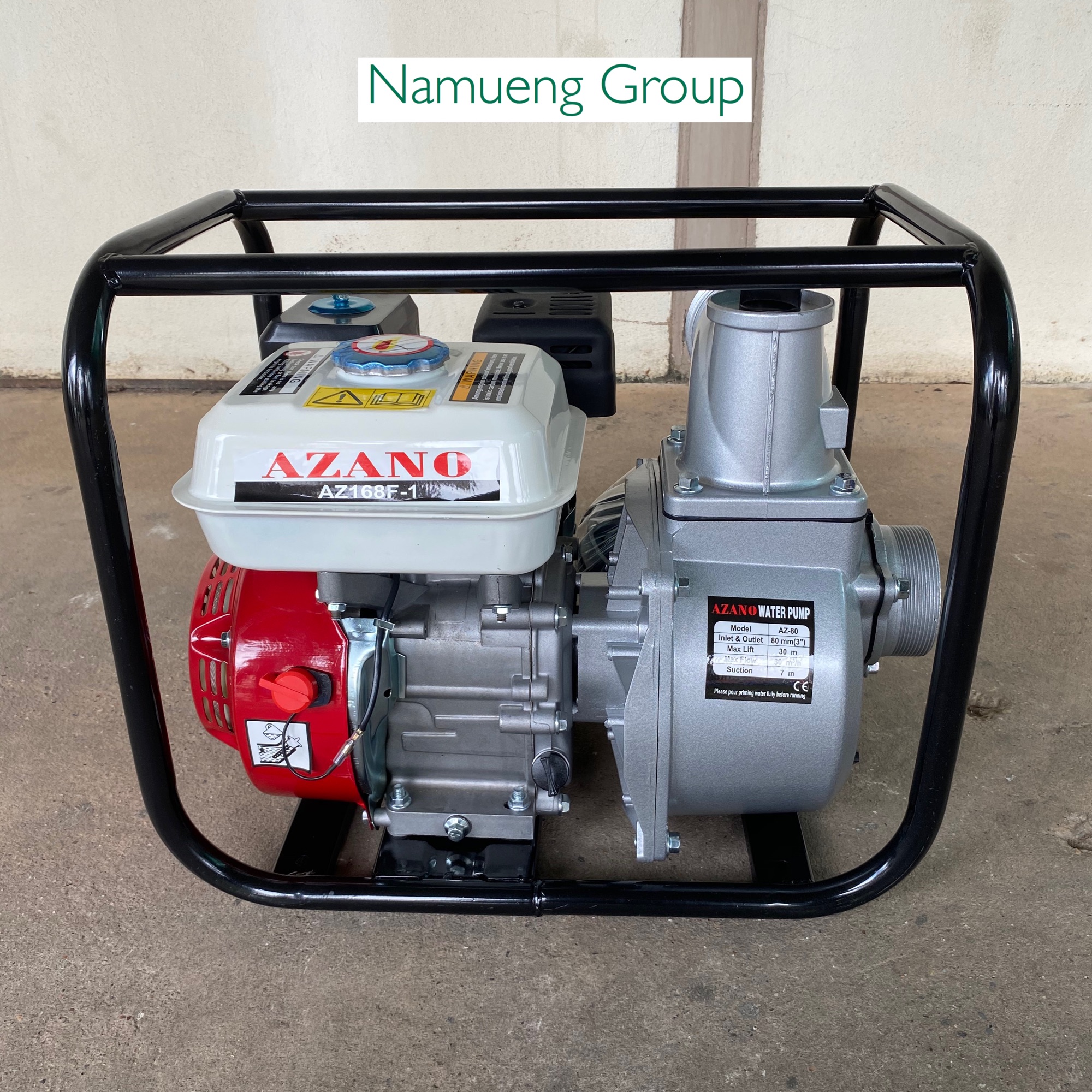 เครื่องสูบน้ำเบนซิน ขนาด 3 นิ้ว AZANO 6.5 HP AZ-80 ปั๊มติดเครื่องยนต์ ปั๊มแรง น้ำแรง เก็บเงินปลายทางได้ ราคา 2,780 บาท*ส่งฟรี
