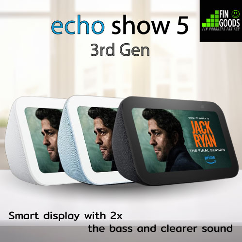 Amazon Echo Show 5 Gen3 Alexa Smart Speaker with Touch Screen ราคา 4,899 บาท*ส่งฟรี