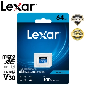 สินค้า Lexar 64GB Micro SDXC 633x High-Performance
