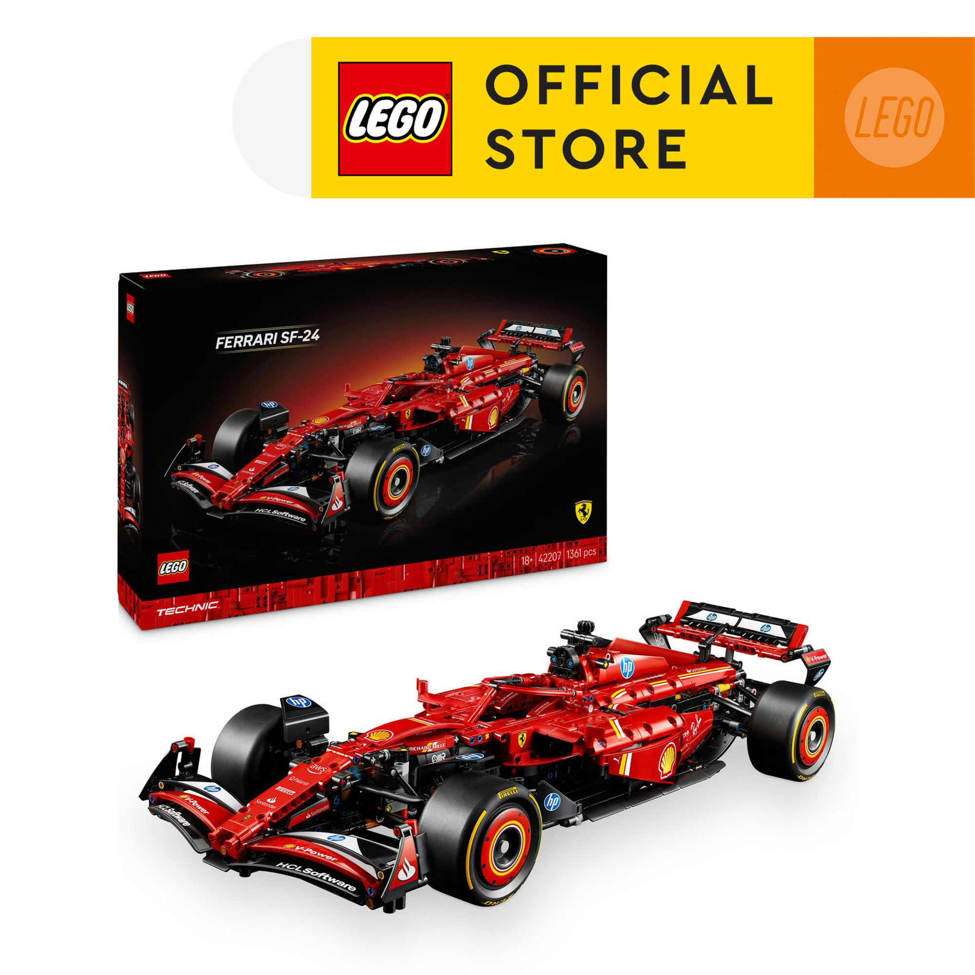 LEGO Technic 42207 Ferrari SF-24 F1 Car (1361 Pieces) ราคา 7,990 บาท*ส่งฟรี