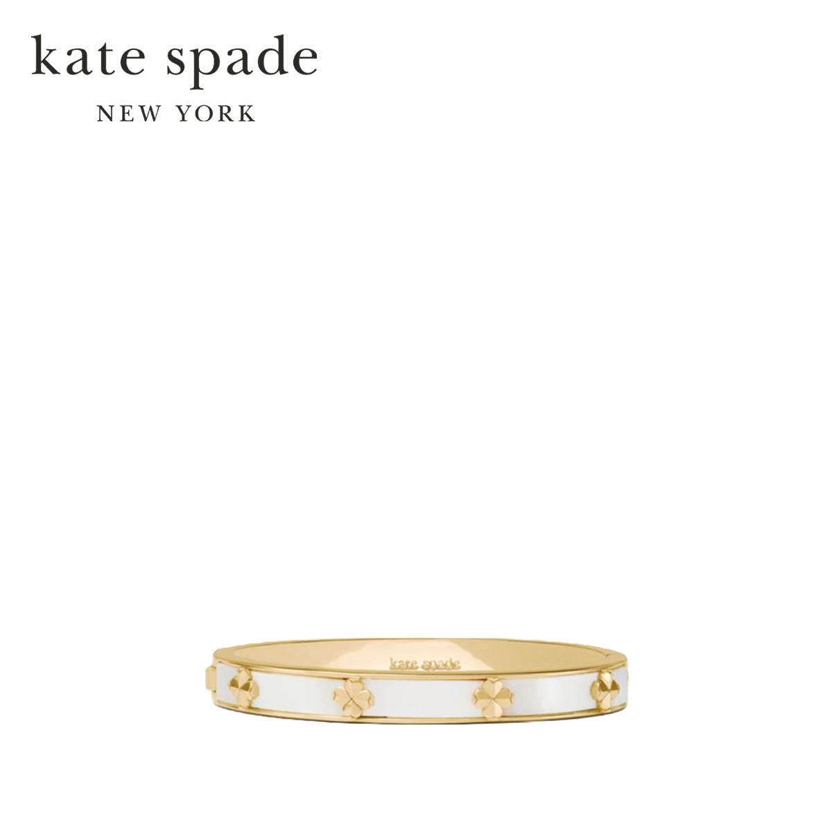 Kate Spade New York กำไลข้อมือรุ่น Spade Flower Hinged Bangle - Small KN058 100 สี MotherOfPearl ราคา 7,500 บาท*ส่งฟรี
