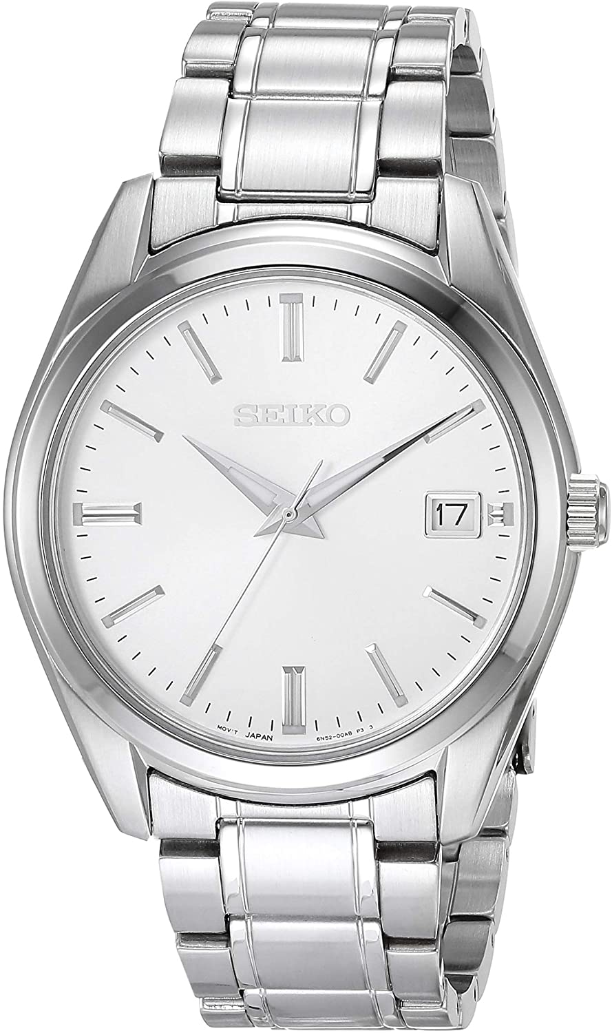 Đồng hồ Seiko cổ sẵn sàng (SEIKO SUR307 Watch) Seiko Essentials Japanese  Quartz With Stainless Steel Strap, Silver (Model: SUR307) [Hộp & Sách hướng  dẫn của Nhà sản xuất + Người bán