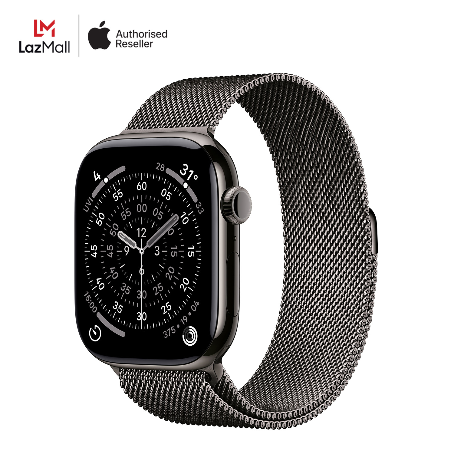 Apple Watch Series 11 GPS + Cellular 42mm,46mm Titanium Case with Milanese Loop ราคา 23,990 บาท*ส่งฟรี