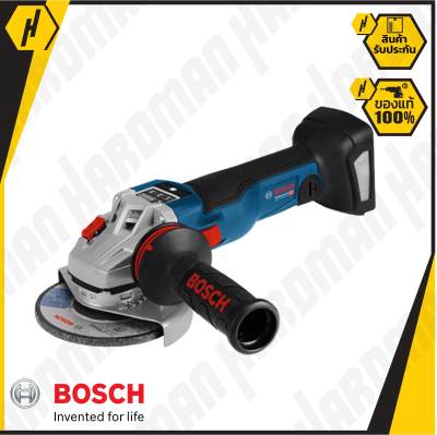 BOSCH GWS 18V-100 SC เครื่องเจียร์ 4 นิ้ว 18 V EC มอเตอร์ ใส่ชิบ Bluetooth พร้อมจอประเมินผล (ตัวเครื่องเปล่า) ปรับรอบ 3 ระดับ