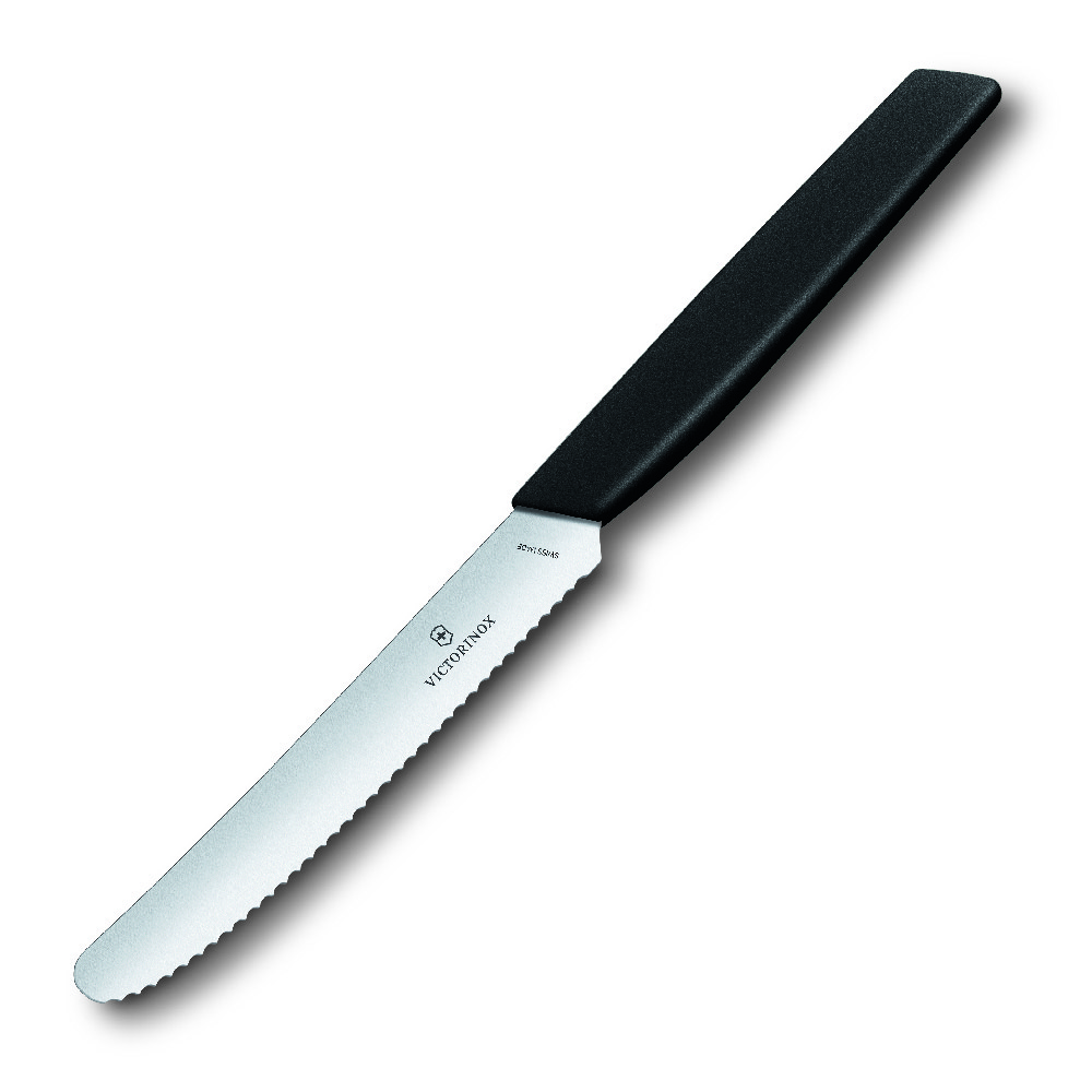 Victorinox มีดทำครัว มีดครัว มีดหั่น / มีดเล็ก มีดปอกผลไม้ Kitchen Knives - Swiss Modern Tomato&Table Knife (6.9003.11, 6.9006.11) ราคา 490 บาท*ส่งฟรี