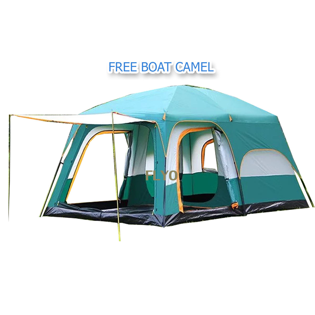 เต็นท์สนามใหญ่ Free Boat Camel Tent Size 10-12 people ราคา 5,780 บาท*ส่งฟรี