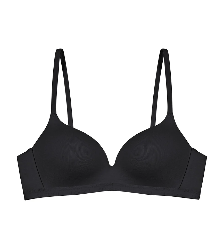 sloggi เสื้อชั้นใน รูปแบบไม่มีโครงดันทรง รุ่น sloggi GO Vivid Everyday HU R รหัส 10223254 สีดำ 0004 ราคา 1,390 บาท*ส่งฟรี