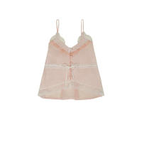 SLYQ DAINTY LACE SINGLET TOP เสื้อสายเดี่ยวกระดุมหน้าแต่งลูกไม้