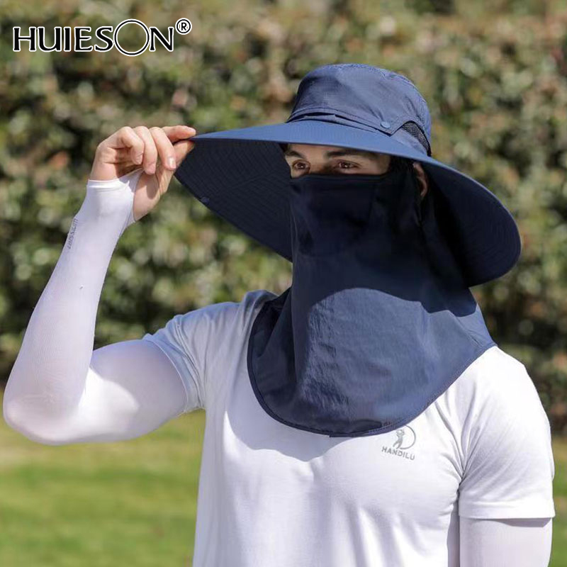 Men Fashion Outdoor Sun Protection Tackle Mesh Baseball Cap