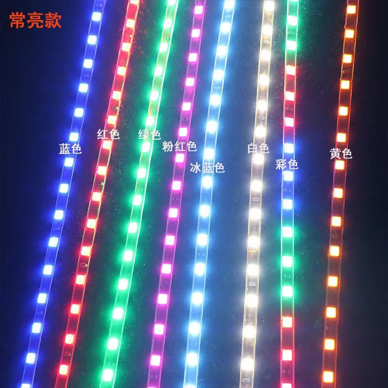 รูปภาพรายละเอียดของ ไฟเส้น led มะรุม 3528 12v สำหรับตกแต่งรถยนต์ รถมอเตอร์ไซค์ ลำโพง เครื่องเสียง สีสันสวยงาม เหมาะสำหรับกลางคืนและเทศกาล