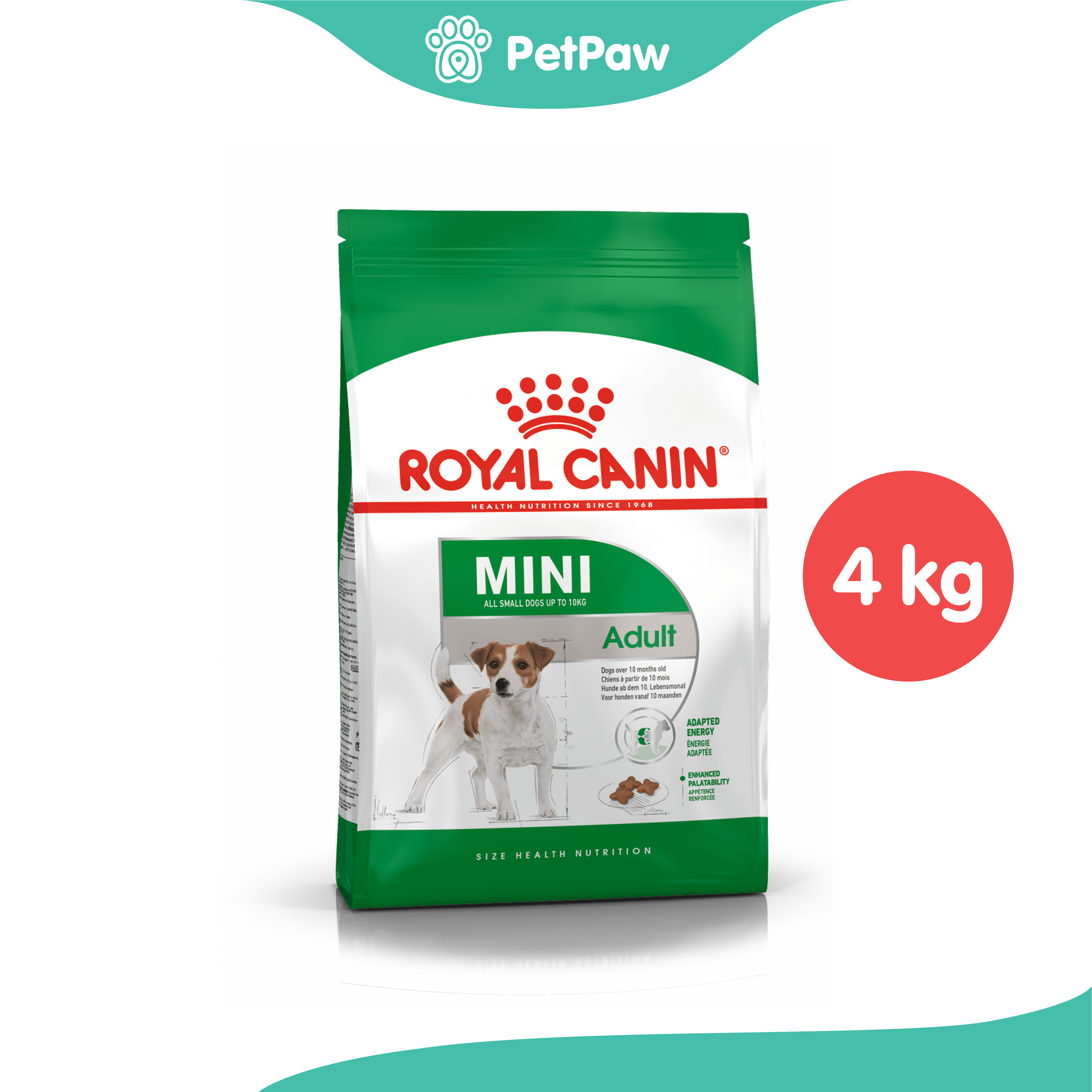 Royal Canin MINI ADULT สุนัขโตพันธุ์เล็ก 4 kg ราคา 934 บาท*ส่งฟรี