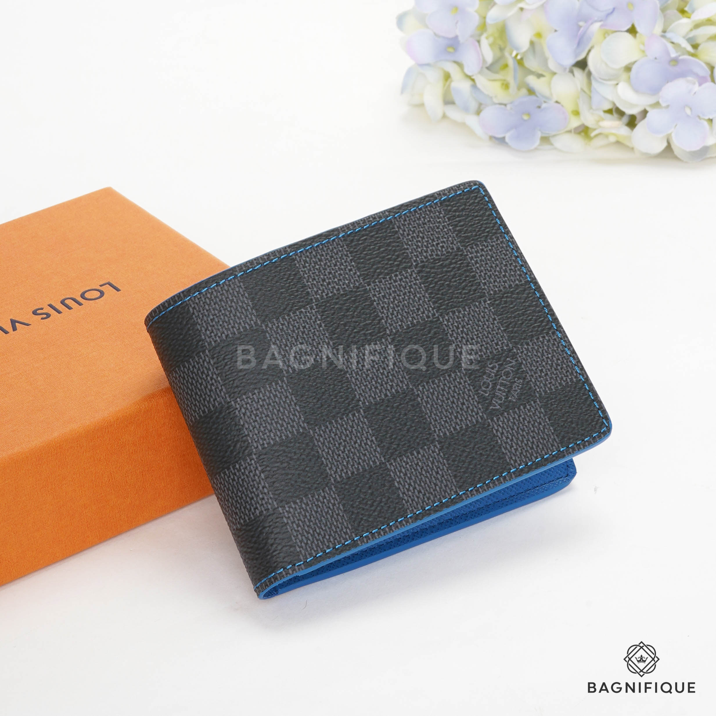 LOUIS MULTIPLE WALLET MONOGRAM GRAPHITE - bagnifiquethailand