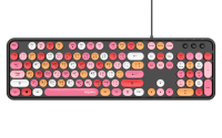 (แป้นพิมพ์ภาษาไทย)MOFii Sweet LIPS Keyboard คีย์บอร์ดแบบมีสายรุ่น LIPS MIXED รุ่นยอดนิยม ขายดีที่สุด หลากสี