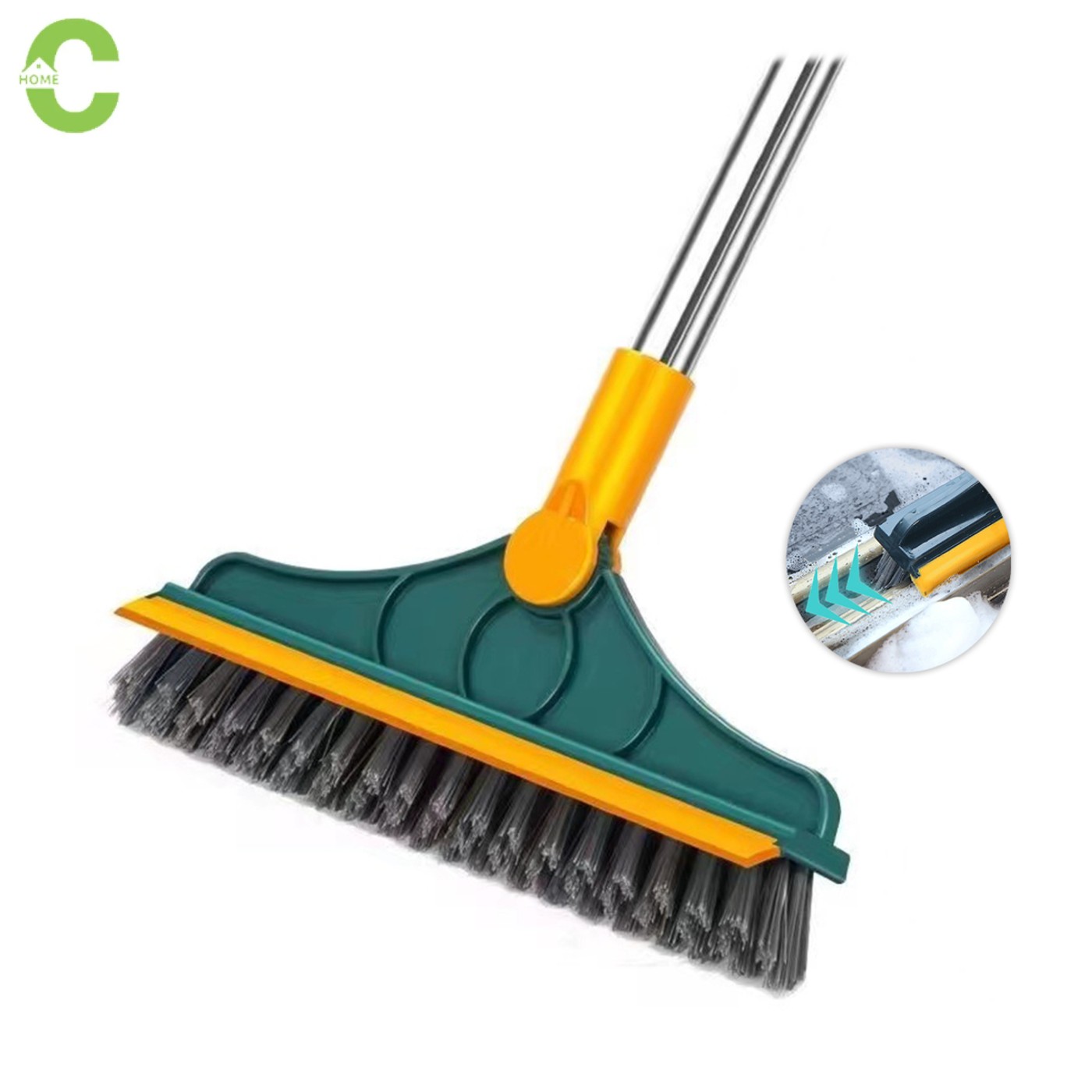 HOMEC แปรงทำความสะอาด แปรงขัดพื้น แปรงขัดพื้นช่องว่าง Floor brush ขนแปรงหนา มีที่รีดน้ำในตัว เข้าได้ทุกซอก ทุกมุม ราคา 99 บาท*ส่งฟรี