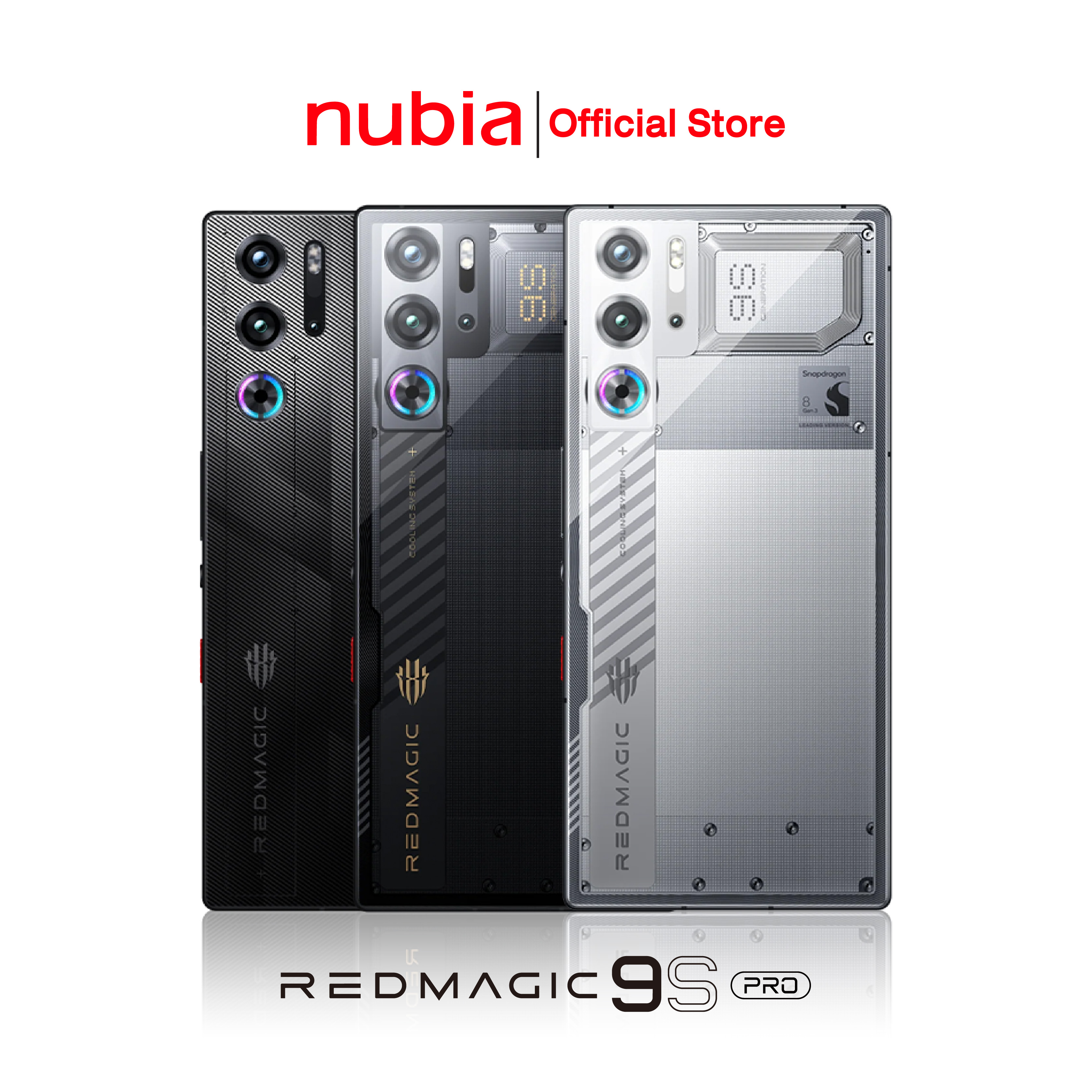 ZTE Nubia REDMAGIC 9S Pro (12+256GB/16+512GB) Snapdragon 8 Gen 3 l กล้องใต้จอ l พัดลมในตัว รับประกันศูนย์ไทย12เดือน ราคา 33,990 บาท*ส่งฟรี