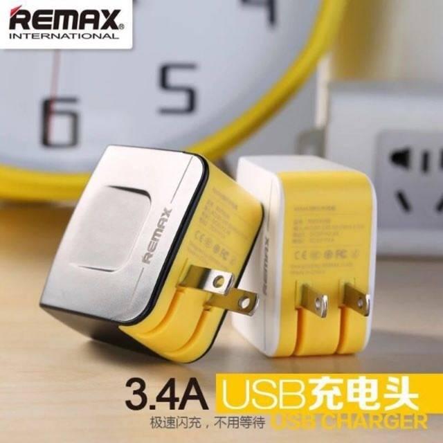 REMAX หัวชาร์จ 3.4A 2USB รุ่น RMT6188