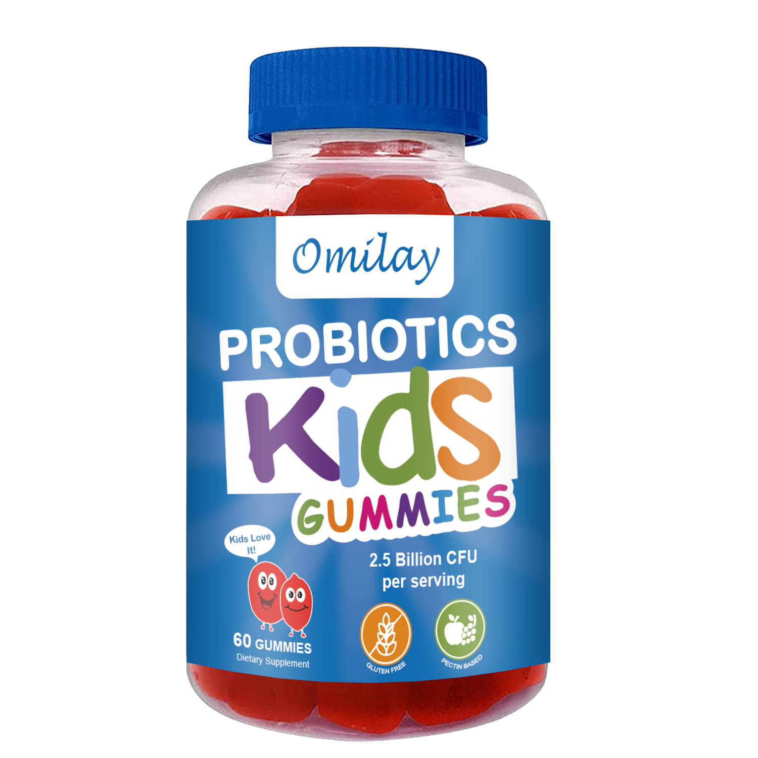 Omilay Vitamin C Gummy with Zinc เยลลี่ผักรวม เวจจี้ กัมมี่ วิตามินซี ด็ก อาหารมังสวิรัติ วิตามิน อาหารเสริม 60 เม็ด Gummies