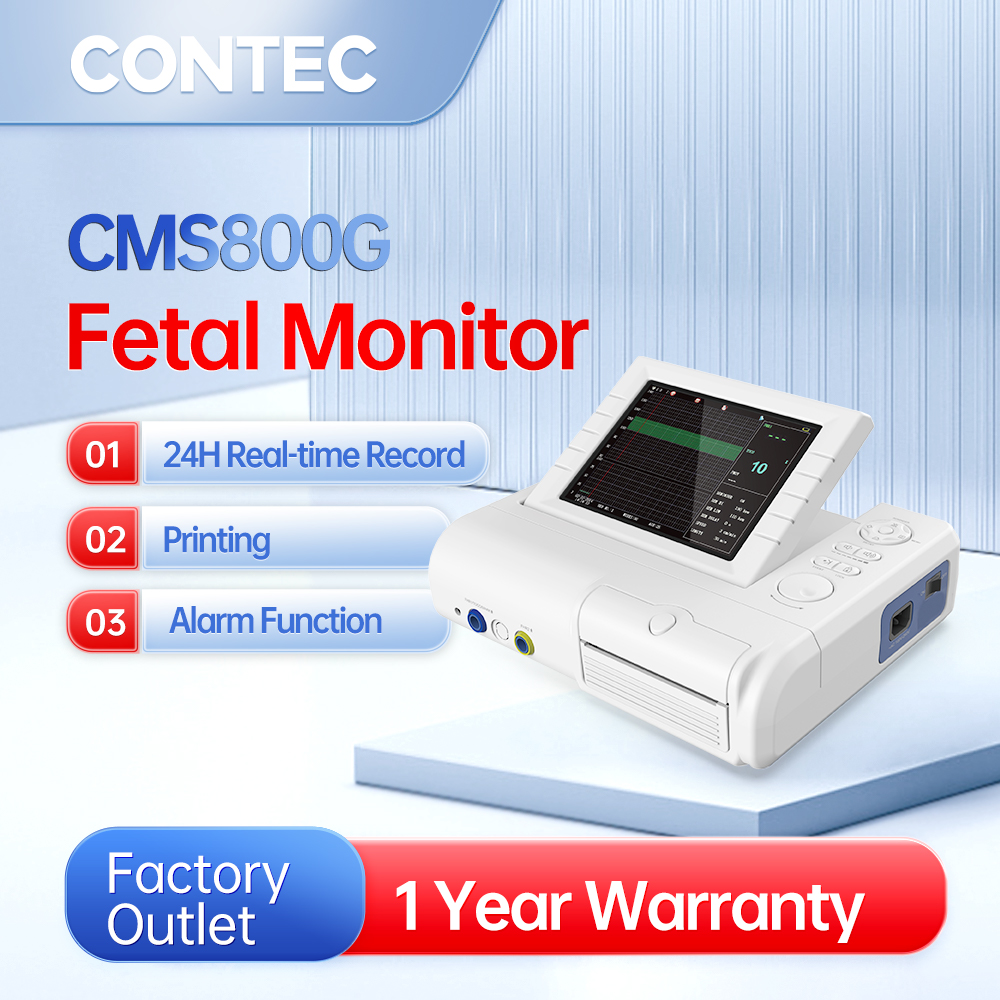 CONTEC CMS800G Fetal Monitor แบบเรียลไทม์รับอัลตราซาวนด์ LCD สี FHR, TOCO, FMOV ราคา 6,000 บาท*ส่งฟรี
