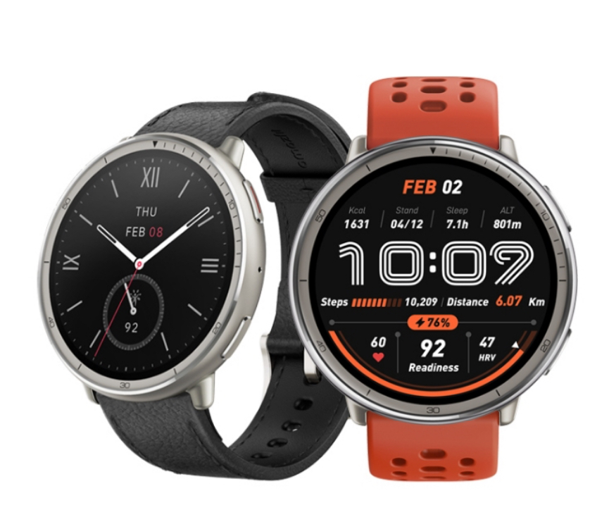 Amazfit Active 2 Leather Black Smartwatch 44mm Smartwatch with Gps Positioning System, Fitness Tracker, 160+ Sports Modes ราคา 4,490 บาท*ส่งฟรี