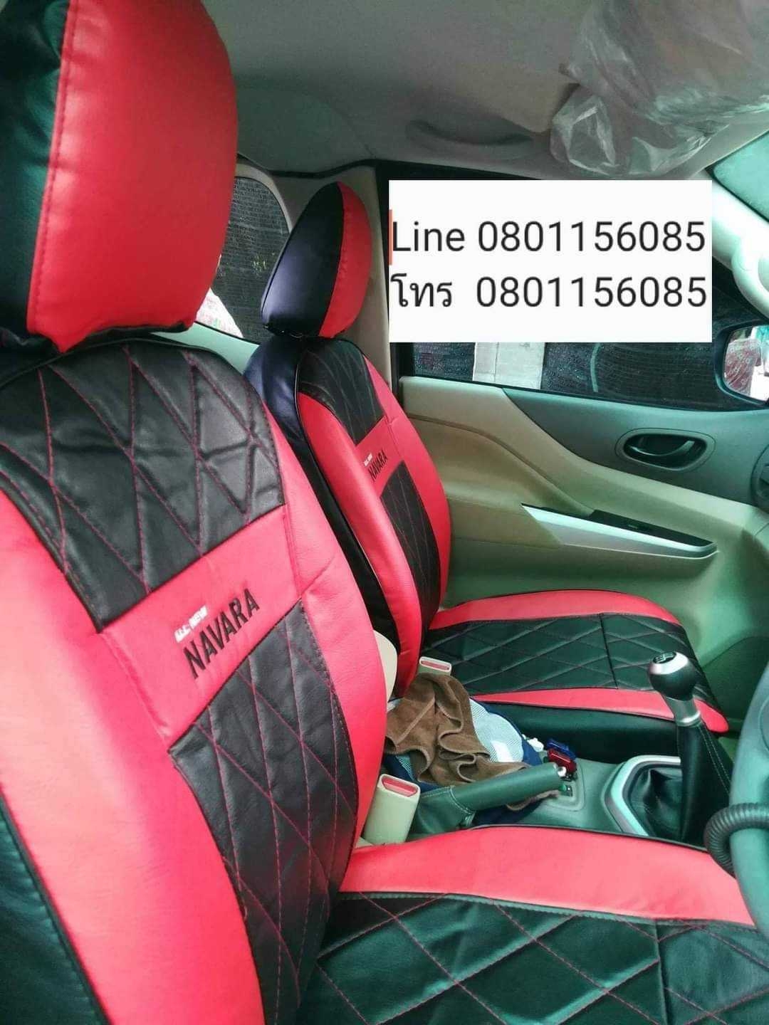 1 Pair of Car Seat Covers, Vip 5D Model, Line 4 Pattern, for Nissan Navara, Year 2005-2014, Luxurious Design, Premium Materials, Protects the Original Seats, Easy to Clean (Fd Carcover) ราคา 719 บาท*ส่งฟรี