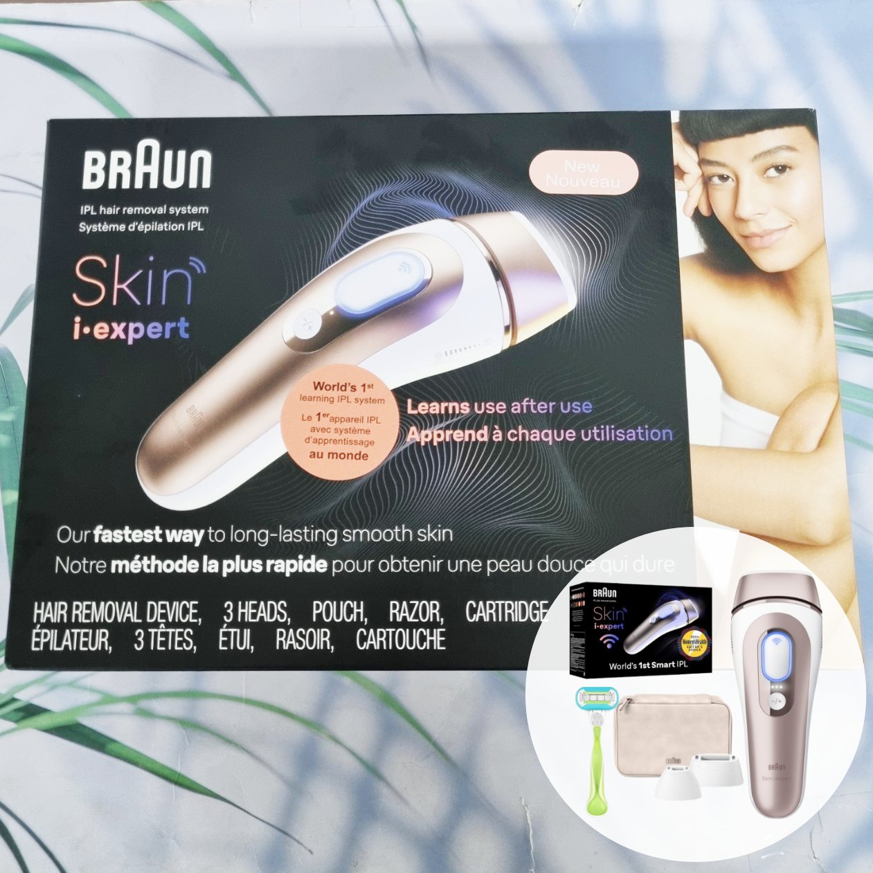 เครื่องกำจัดขนไฟฟ้า Skin i·expert IPL Hair Removal System for Body, Face and Bikini PL7243 (Braun®) ราคา 27,585 บาท*ส่งฟรี
