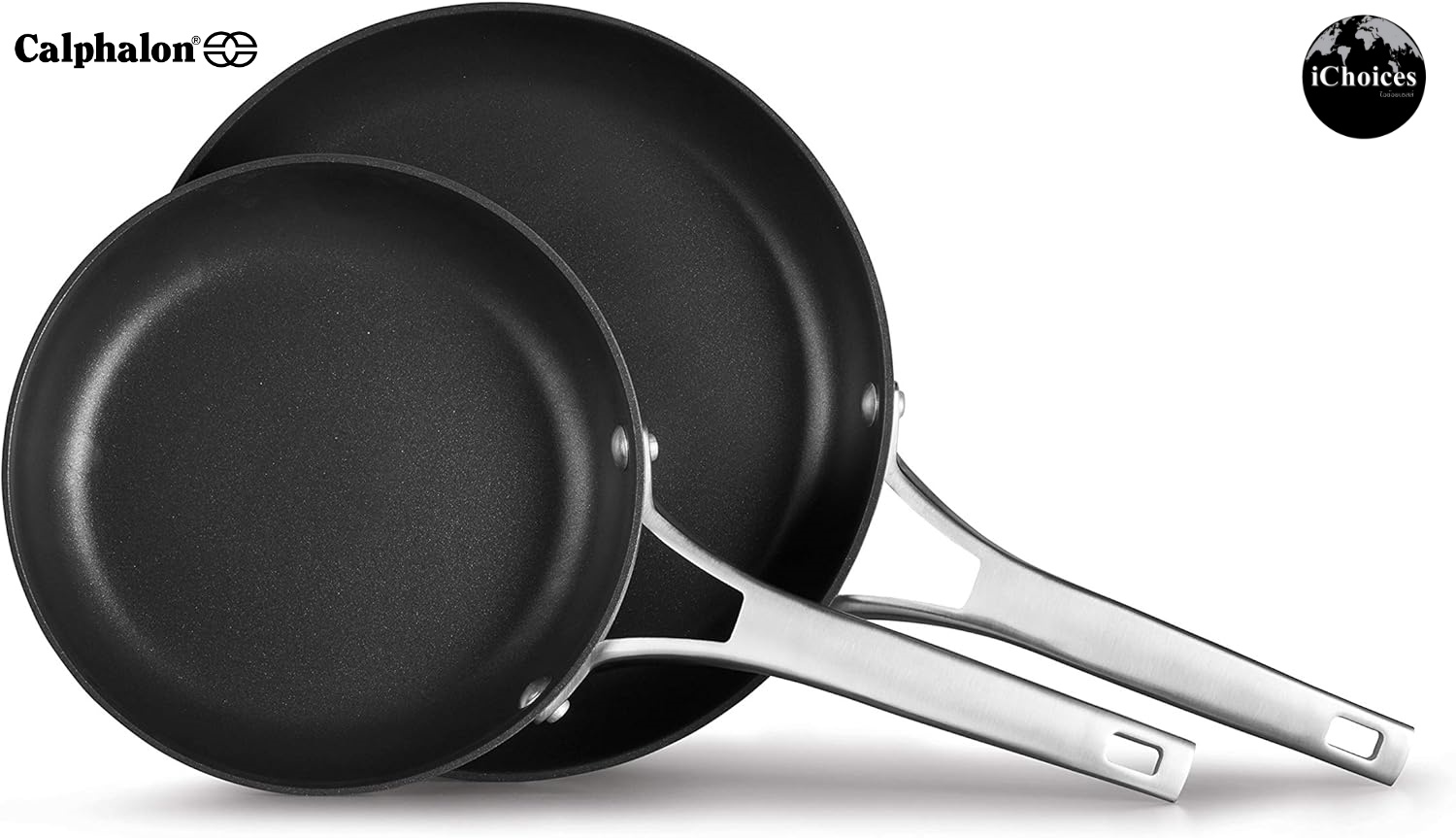 Calphalon _ Premier Hard-Anodized Nonstick 10-Inch and 12-Inch Fry Pan Combo คาลฟาลอน พรีเมี่ยม ชุดกระทะ เคลือบนอนสติ๊ก ขนาด 10 และ 12 นิ้ว ราคา 8,700 บาท*ส่งฟรี