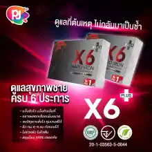 ภาพขนาดย่อของภาพหน้าปกสินค้า100 % X6 Plus Hard Iron อาหารเสริมท่านชาย เอ็กซ์ 6 พลัสฮาร์ดไอรอน ผลิตภัณฑ์อาหารเสริม สำหรับท่านชาย จากร้าน PJ Shope บน Lazada