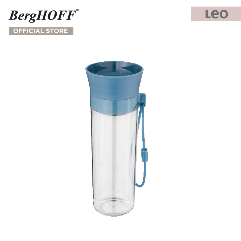 BergHOFFขวดน้ำดื่มผลิตจากพลาสติก SAN รุ่น Leo พกพาสะดวก 500 มล. สีน้ำเงิน 3950121 ราคา 712 บาท*ส่งฟรี