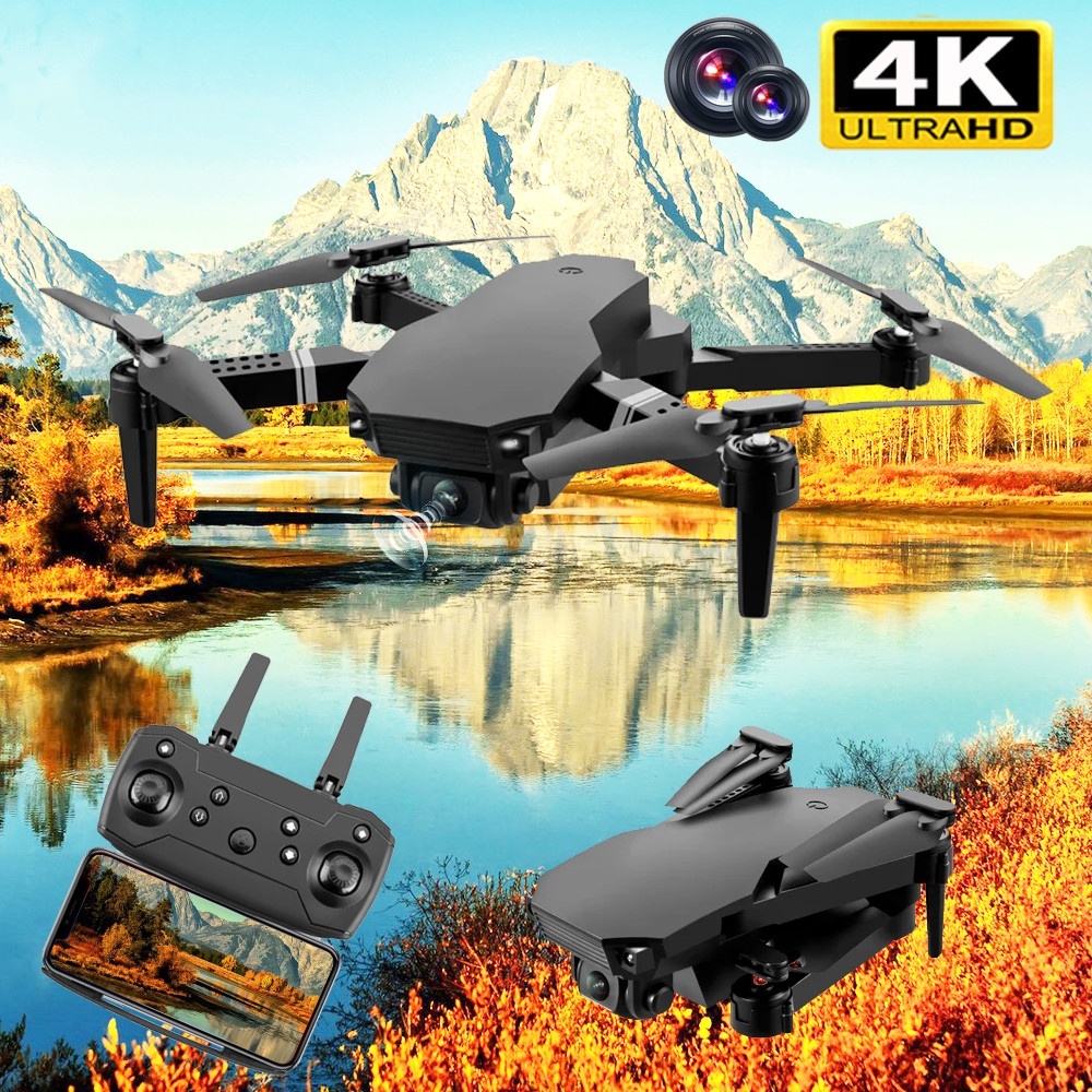 【HOT SALE】 [สินค้าเฉพาะจุด]e88 pro 4k HD กล้องคู่ตำแหน่งภาพ 1080p wifi fpv drone ความสูงการรักษารีโมทคอนโทรล quadcopter ของเล่นเด็ก