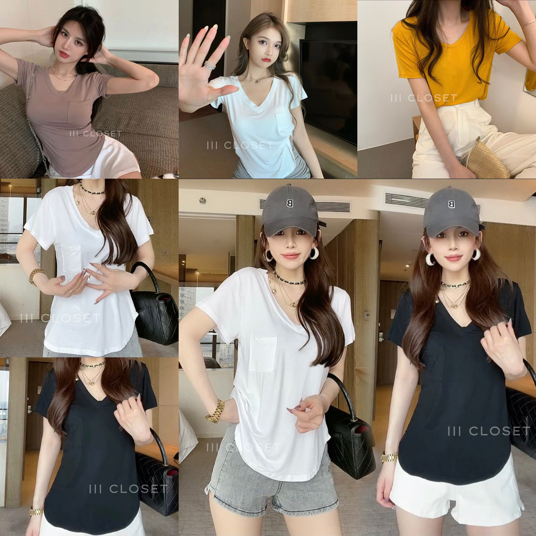Moxidress V Neck Short Sleeve Tunic Top High Waist Harem Joggers Printed Set