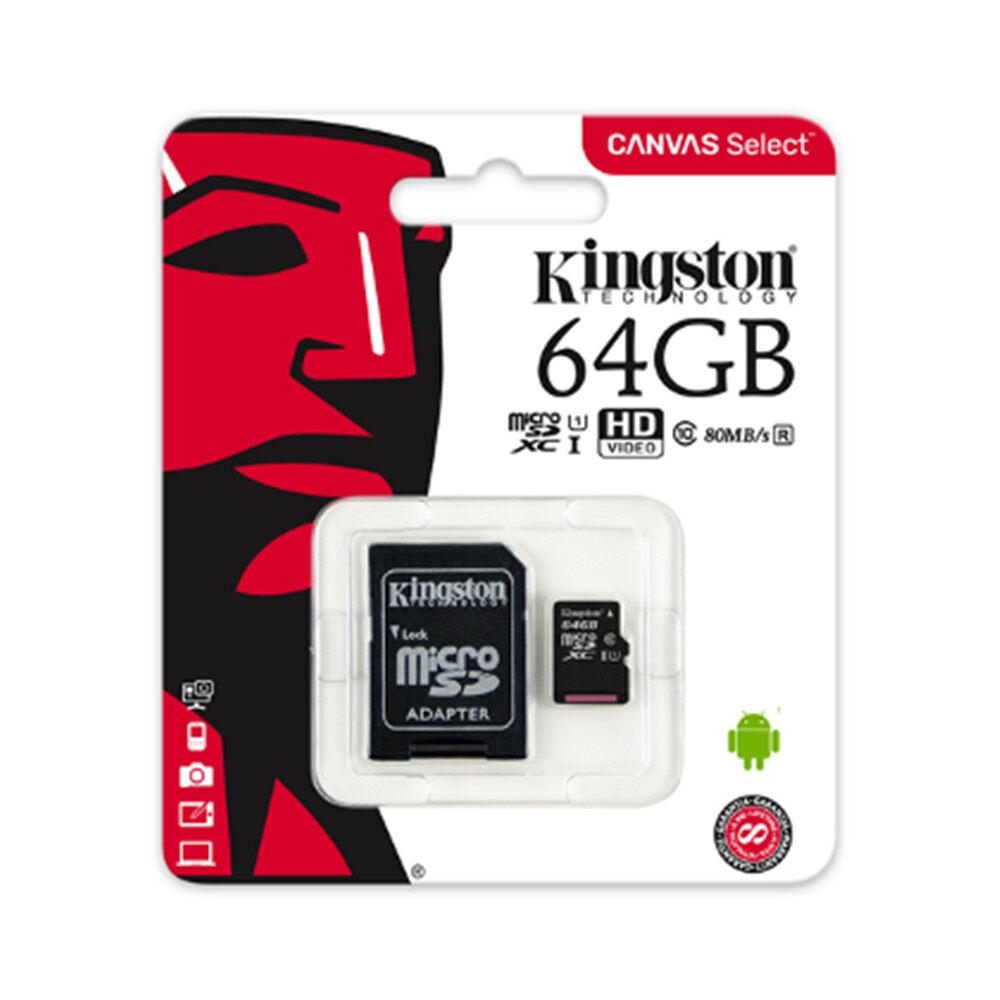 minisun shop#Kingston เม็มโมรีการ์ด Sdการ์ด Micro SD Class 10 80เมกะไบต์/วินาที .32GB/64GB/128100%  Card (พร้อมส่ง)