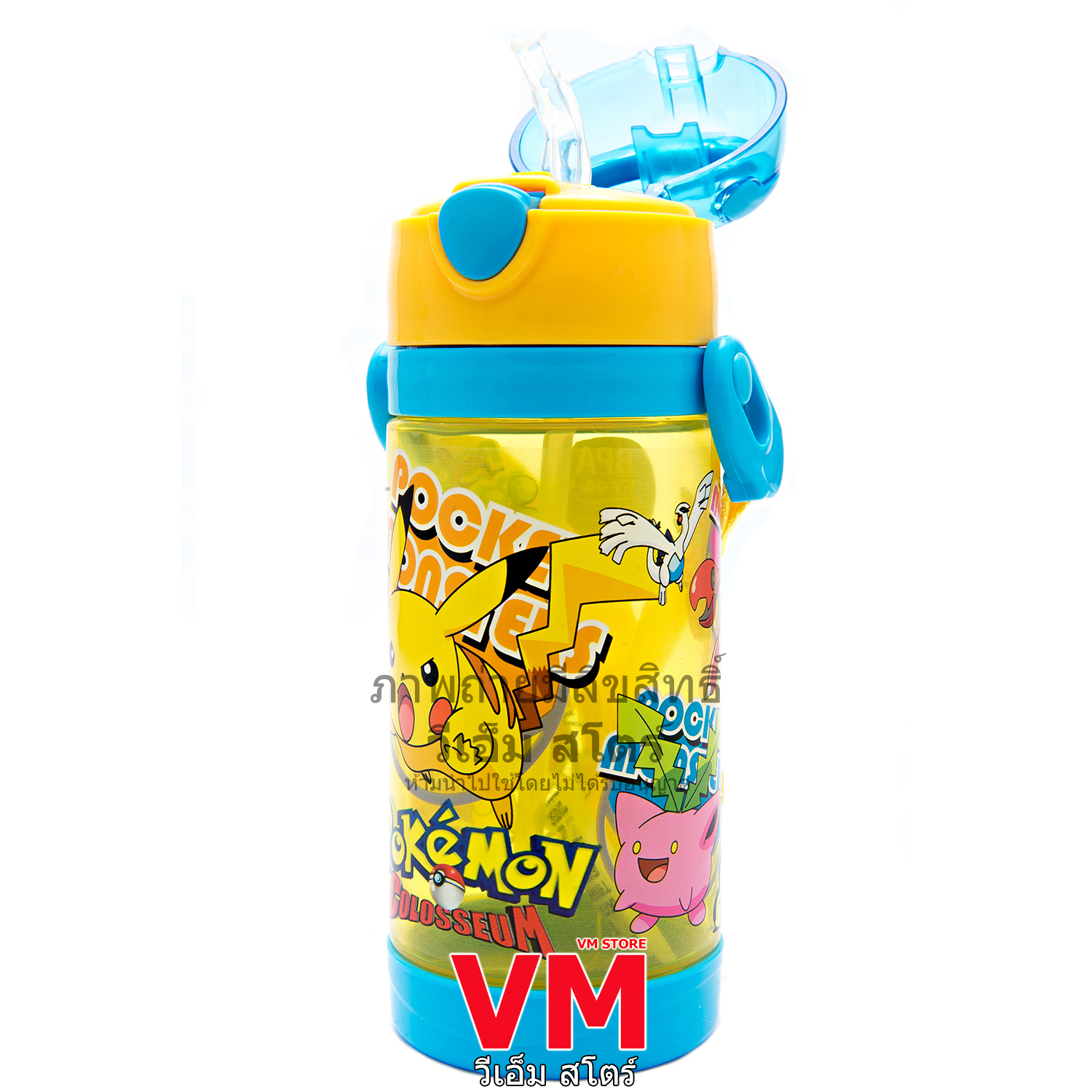 560ML Pokemon Anime Water Bottle Pikachu kawaii kids Portable Plastic Water  Glass Pokemon Adult High Capacity Sports Water Cup