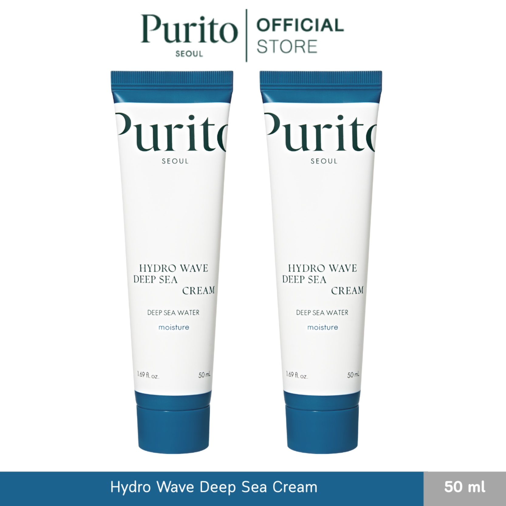 [1 Free 1] Purito Seoul "Hydro Wave Deep Sea Cream 50 Ml. Hydro Wave Deep Sea Cream. ราคา 943 บาท*ส่งฟรี