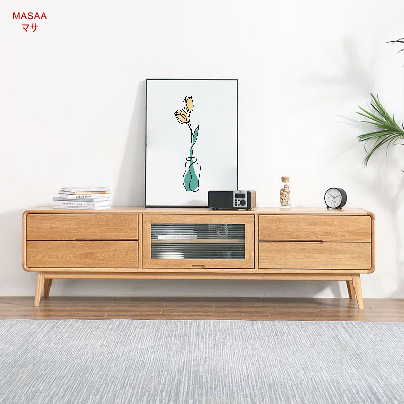 TVCZ001 ชั้นวางทีวีไม้โอ๊ค Shindo しんど ราคา 33,500 บาท*ส่งฟรี