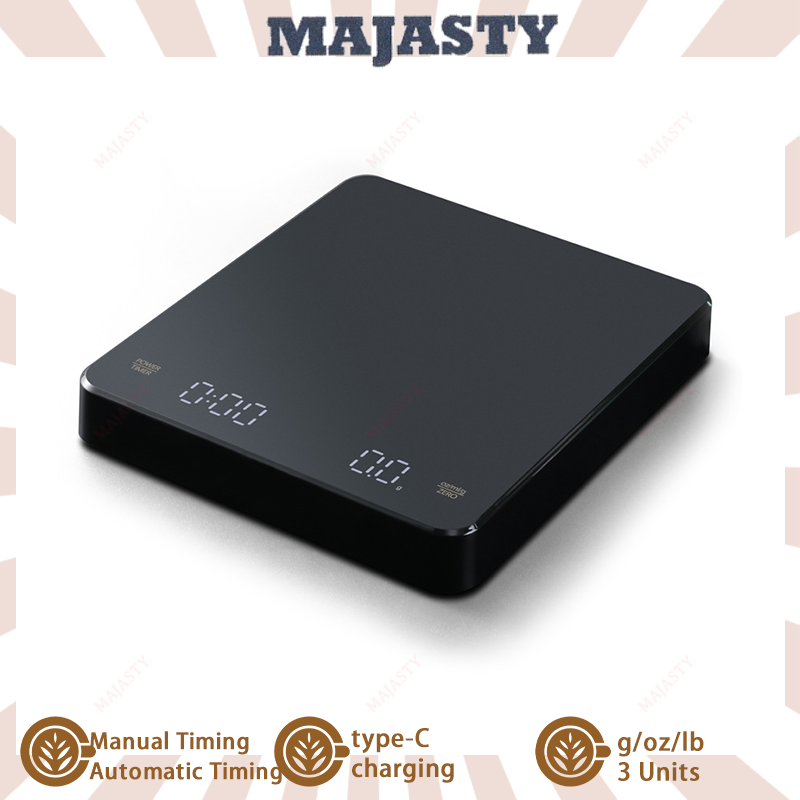 3kg/0.1g High Precision LCD Electronic Scales Digital Coffee Scale With Timer Portable Electronic Kitchen Scale with Type-C charging ราคา 324 บาท*ส่งฟรี