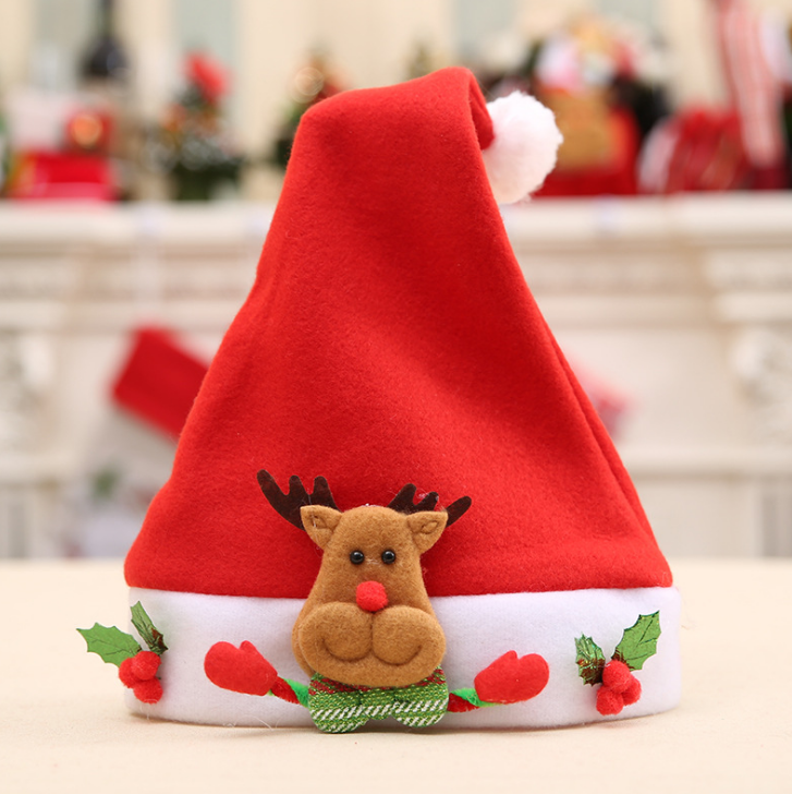 หมวก หมวกคริสมาส หมวกซานต้า หมวกเด็ก หมวกแดง พร้อมส่ง