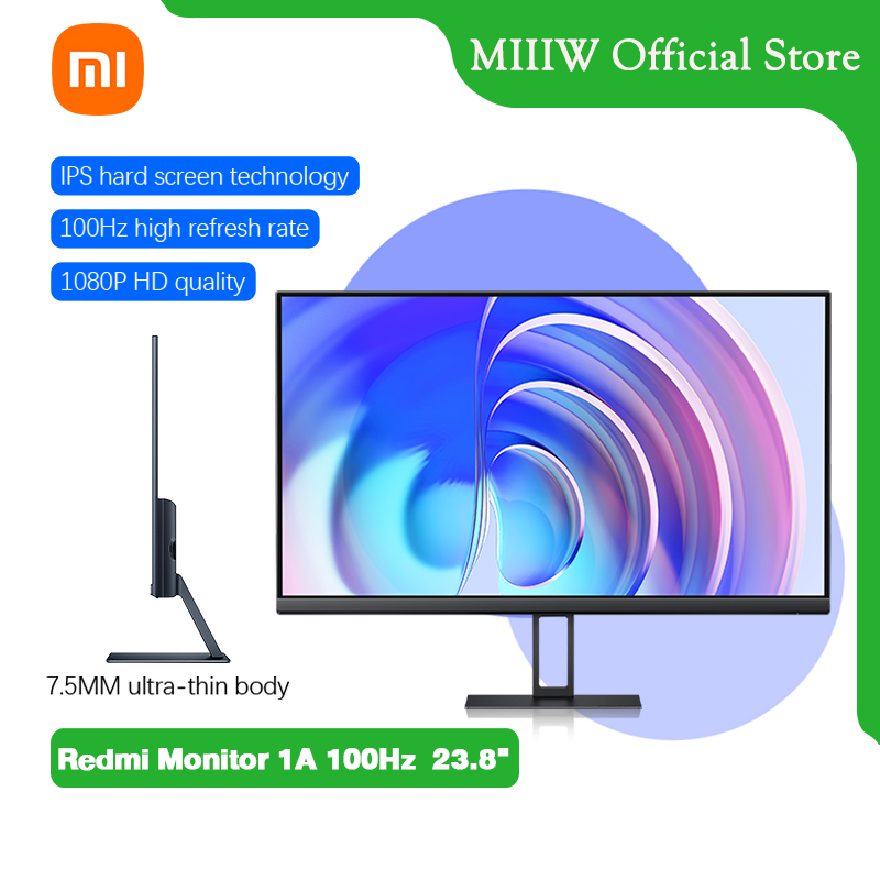Xiaomi Redmi Monitor 1A 100Hz 23.8" เทคโนโลยีลดแสงสีฟ้า ถนอมดวงตา หน้าจอสําหรับเล่นเกม สํานักงาน 1080P / 23.8 นิ้ว / เทคโนโลยี IPS / แสงสีฟ้าต่ํา / HDMI ราคา 2,969 บาท*ส่งฟรี